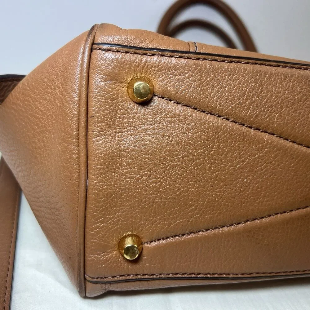 Marc Jacobs Tan Leather Satchel Shoulder Bag - Picture 14 of 16